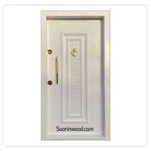 درب ضد سرقت روکش فلز سفید سورین وود درب ضد سرقت روکش فلز سفید