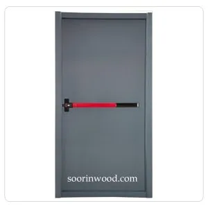 درب ضد حریق فلزی رنگ طوسی سورین وود