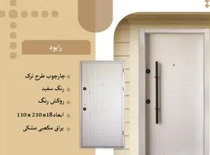 معرفی درب ضد سرقت راپود رنگ سفید معرفی درب ضد سرقت راپود رنگ سفید