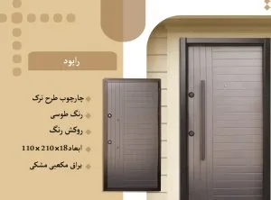 معرفی درب ضد سرقت راپود رنگ طوسی معرفی درب ضد سرقت راپود رنگ طوسی