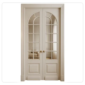 درب چوبی شیشه خور 26